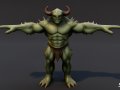 Feral Ogre V04 T-Pose Pack 3D Model