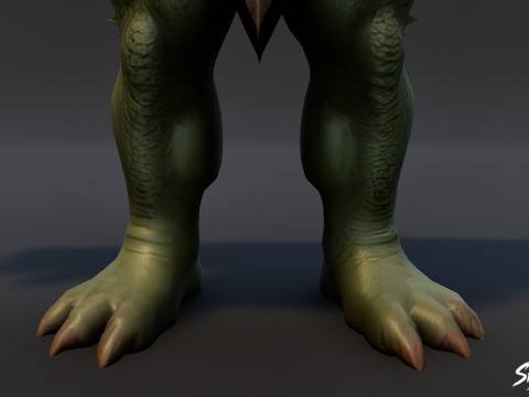 Feral Ogre V04 T-Pose Paketi 3D Model