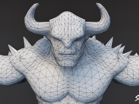 Feral Ogre V04 T-Pose Paketi 3D Model