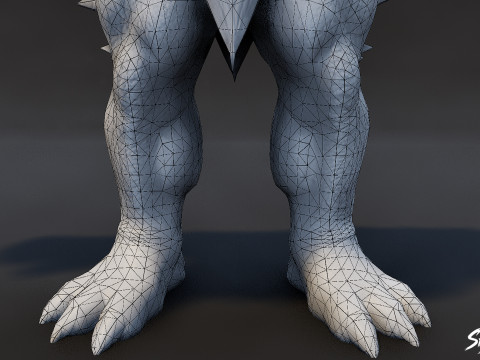 Feral Ogre V04 T-Pose Paketi 3D Model