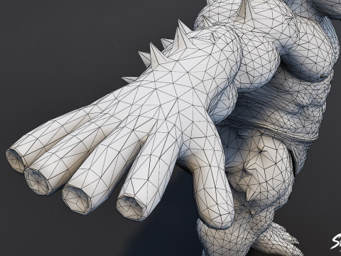 Feral Ogre V04 T-Pose Paketi 3D Model