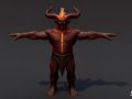 Fire Ogre T-Pose Pack 3D Model