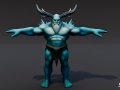 Ice Ogre T-Pose Pack 3D Model