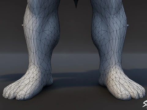 Ice Ogre T-Pose Pack 3D Model