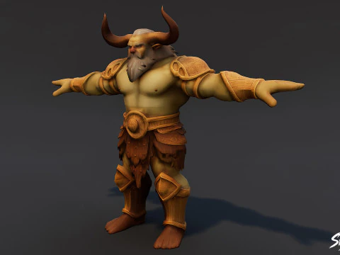 King Ogre T-Pose Pack 3D Model