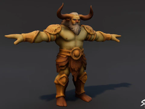 King Ogre T-Pose Pack 3D Model