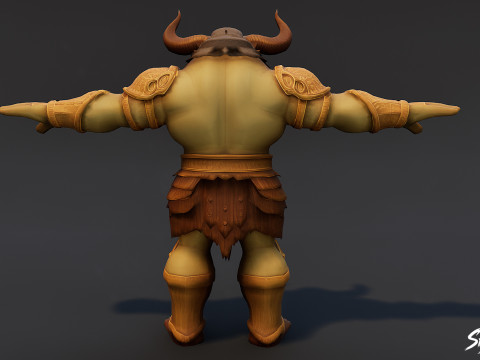 Рюкзак T-Pose King Ogre 3D Модель