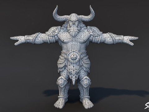 Рюкзак T-Pose King Ogre 3D Модель