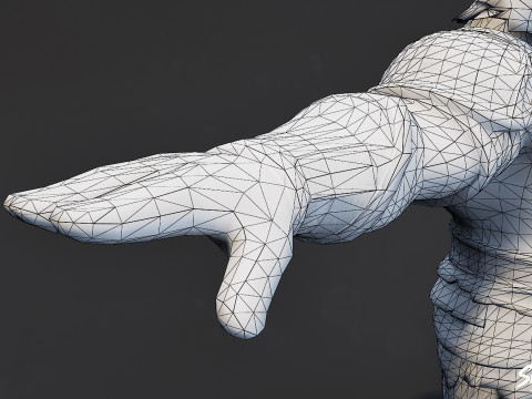 Рюкзак T-Pose King Ogre 3D Модель