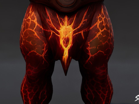 Magma Ogre T-Pose Paketi 3D Model