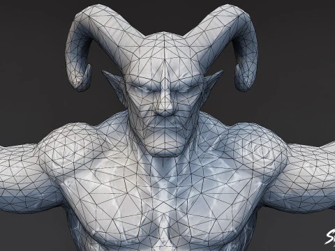 Magma Ogre T-Pose Pack 3D Model