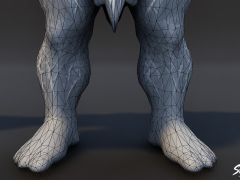 Magma Ogre T-Pose Paketi 3D Model