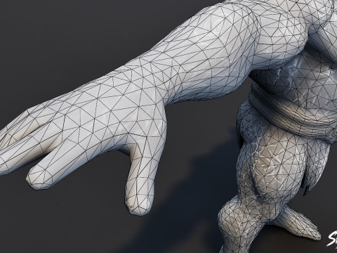 Magma Ogre T-Pose Paketi 3D Model