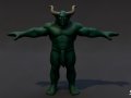 Shadow Ogre T-Pose Pack 3D Model