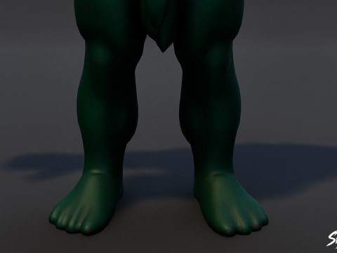 Shadow Ogre T-Pose Paketi 3D Model