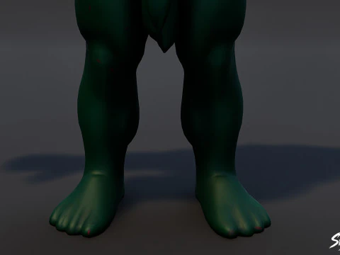 Shadow Ogre T-Pose Pack 3D Model