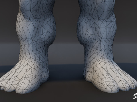 Stone Ogre T-Pose Pack 3D Model