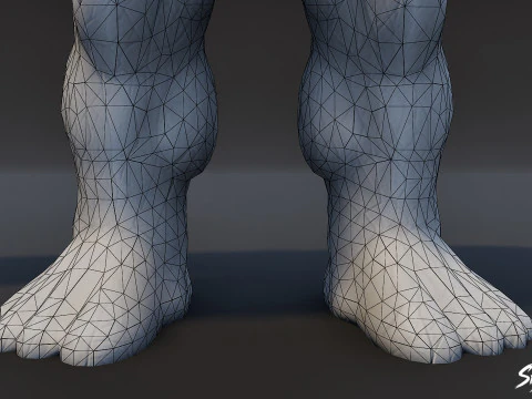 Stone Ogre T-Pose Pack 3D Model