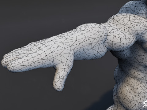 Stone Ogre T-Pose Pack 3D Model