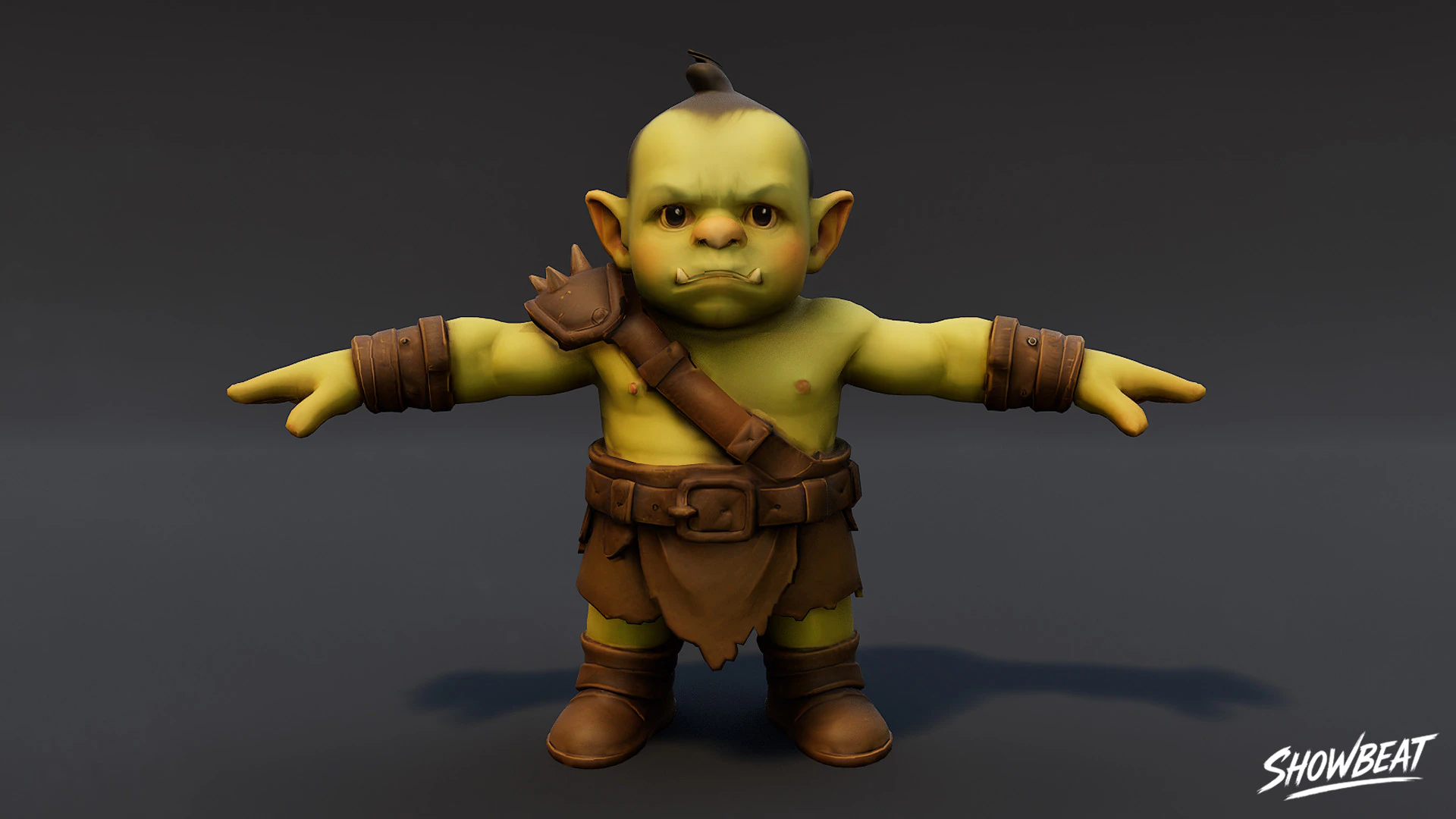 Young Ogre T-Pose Pack 3D Model .c4d .max .obj .3ds .fbx .stl .blend