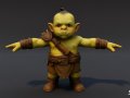 Young Ogre T-Pose Pack 3D Model