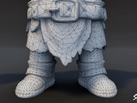 Young Ogre T-Pose Pack 3D Model