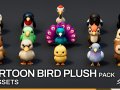 Cartoon Bird Plush Pack Model 3D