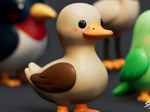 만화 새 플러시 팩 3D 모델