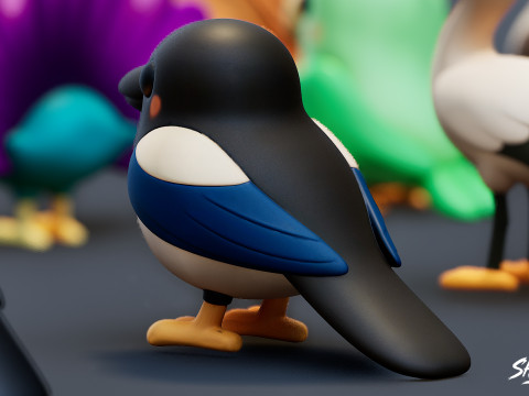 만화 새 플러시 팩 3D 모델