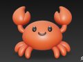 Cartoon Plush Crab 3D मॉडल