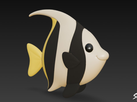 कार्टून आलीशान मूरिश 3D मॉडल