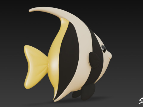 कार्टून आलीशान मूरिश 3D मॉडल