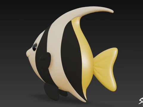 Cartoon Plush Moorish 3D Model
