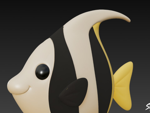 कार्टून आलीशान मूरिश 3D मॉडल