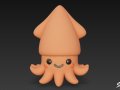 Cartoon Plush Squid 3D मॉडल