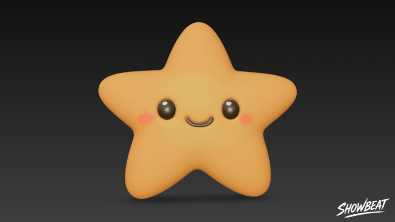 Karikatür Peluş Denizyıldızı 3D Model .c4d .max .obj .3ds .fbx .stl .blend