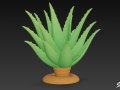 Cartoon Aloe 3Dモデル