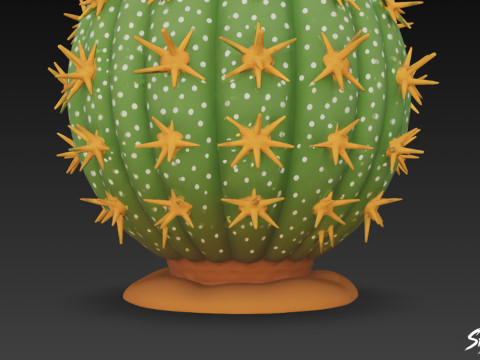 Kreskówka kaktus Model 3D