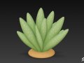 Cartoon Gasteria 3Dモデル