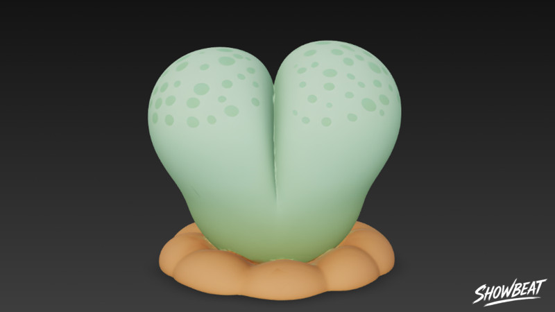 Rysunkowy Lithops Model 3D .c4d .max .obj .3ds .fbx .stl .blend