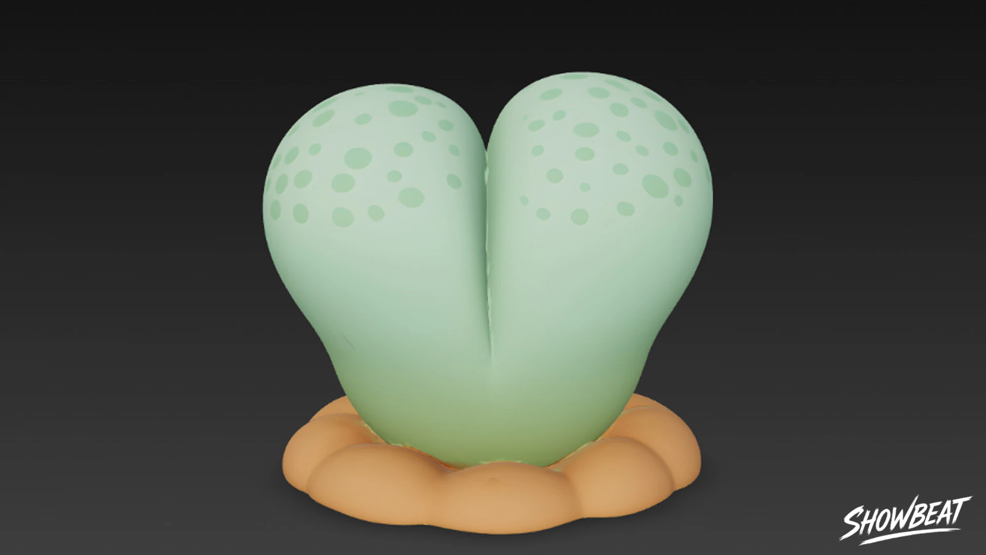 Cartoon Lithops 3D Model .c4d .max .obj .3ds .fbx .stl .blend 