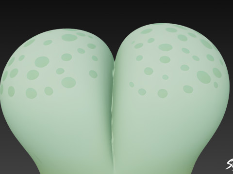 Lithops dei cartoni animati Modello 3D