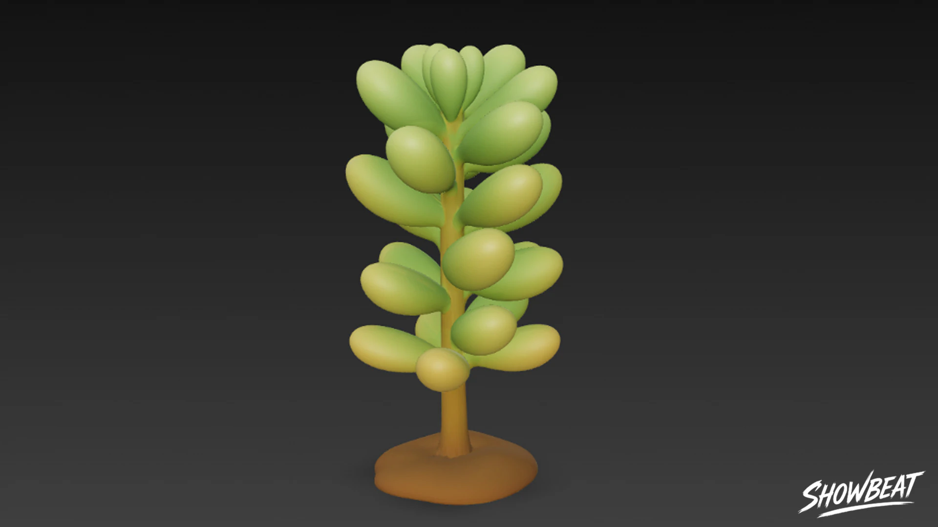 Cartoon Sedum49994 3D Model .c4d .max .obj .3ds .fbx .stl .blend