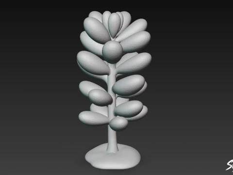 Cartoon Sedum49994 3D Model
