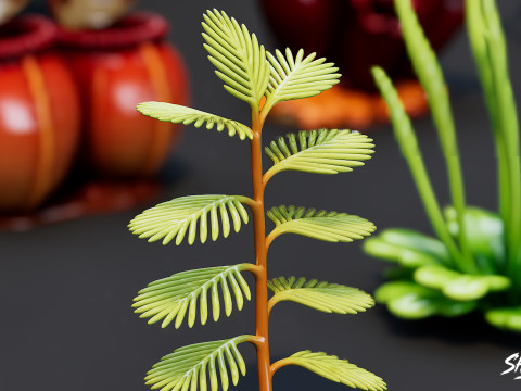 Мультфільм "Хижі рослини". 3D Модель