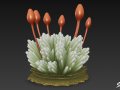 Cartoon Bryum argenteum 3D Модель