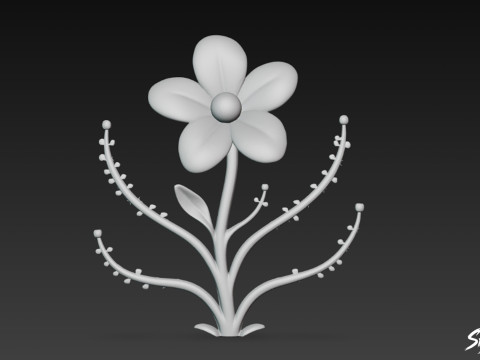 卡通 Byblis Liniflora 3D 模型