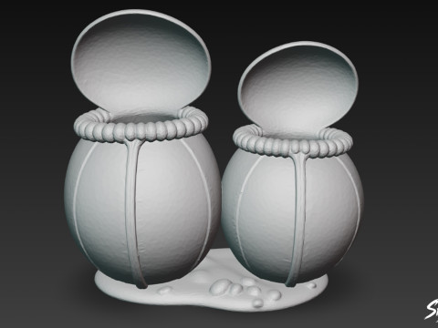 Karikatür Cephalotus follicularis 3D Model