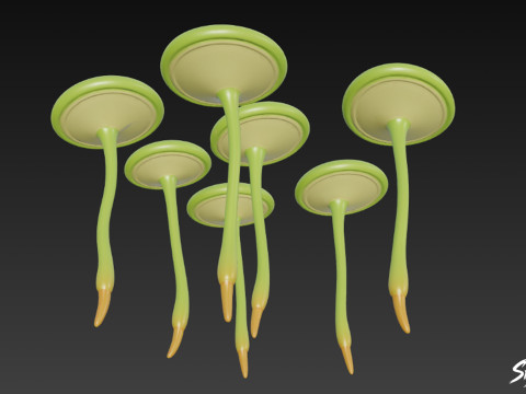 Мультфільм Lemna minor 3D Модель