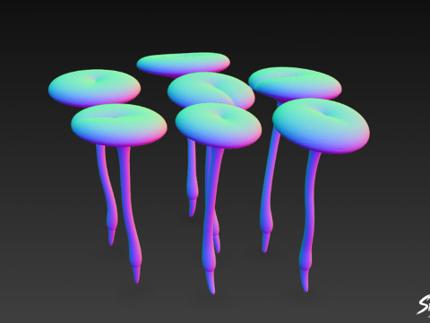 Мультфільм Lemna minor 3D Модель